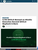 5.7M $HVLO Burned as Hivello Executes Second $HVLO Buyback & Burn - TechBullion