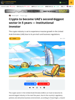 Crypto Set to Become UAE's Number 2 Industry: Chase Ergen