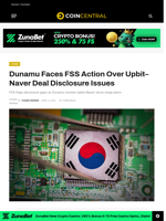 Dunamu Faces FSS Action Over Upbit–Naver Deal Disclosure Issues 