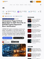 Chainalysis Flags Critical Blind Spot in DeFi Security as $292M Exploit Bypasses Burn Verification