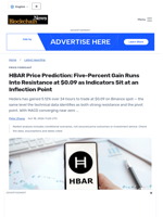 HBAR Price Prediction: Five-Percent Gain Runs Into Resistance at $0.09 as Indicators Sit at an Inflection Point - Blockchain.News
