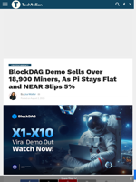 BlockDAG Demo Spurs 18,900+ Miner Sales, Pi & NEAR Fall