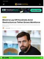 Block to Lay Off Hundreds Amid Restructure as Tether Grows Workforce