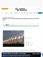 Pakistan escorts Iranian delegation with fighter jets amid Israeli strike fears