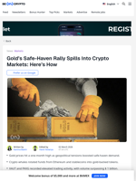How Is Gold’s Rally Extending Into Crypto Markets in March 2026?