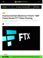 Imprisoned Sam Bankman-Fried's 