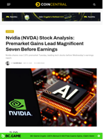 Nvidia (NVDA) Stock Analysis: Premarket Gains Lead Magnificent Seven Before Earnings - CoinCentral