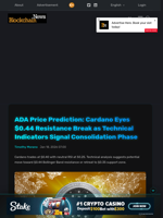 ADA Price Prediction: Cardano Eyes $0.44 Resistance Break as Technical Indicators Signal Consolidation Phase - Blockchain.News