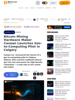 Bitcoin Mining Hardware Maker Canaan Launches Gas-to-Computing Pilot in Calgary – Mining Bitcoin News