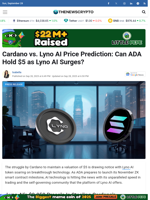 Cardano vs. Lyno AI Price Prediction: Can ADA Hold $5 as Lyno AI Surges? - TheNewsCrypto