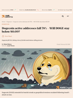 Dogecoin active addresses fall 78% - Will DOGE stay below $0.09? - AMBCrypto