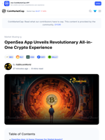 OpenSea App Unveils Revolutionary All-in-One Crypto Experience: Guest Post by ItsBitcoinWorld | CoinMarketCap