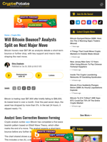 Will Bitcoin Bounce? Analysts Split on Next Major Move
