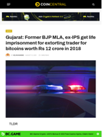 Gujarat: Former BJP MLA, get life imprisonment for extorting trader