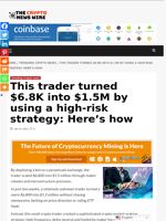 This trader turned $6.8K into $1.5M by using a high-risk strategy: Here’s how - The Crypto News Wire
