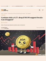 Cardano risks a 6.5% drop if $0.90 support breaks - Can it happen? - AMBCrypto