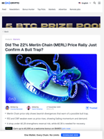 Merlin Chain Price Rally Looks Like A Bull Trap?