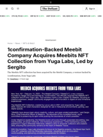 1confirmation-Backed Meebit Company Acquires Meebits NFT Collection from Yuga Labs, Led by Sergito - 