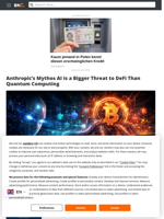 Anthropic's Mythos AI Is a Bigger Threat to DeFi Than Quantum Computing - Brave New Coin