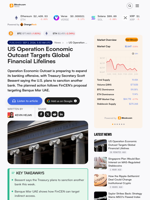 US Operation Economic Outcast Targets Global Financial Lifelines