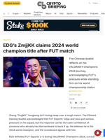 EDG's ZmjjKK claims 2024 world champion title after FUT match