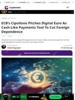 ECB's Cipollone Pitches Digital Euro To Cut Foreign Dependence