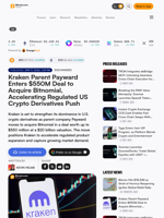 Kraken Parent Payward Enters $550M Deal to Acquire Bitnomial, Accelerating Regulated US Crypto Derivatives Push