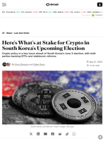 Here's What's at Stake for Crypto in South Korea's Upcoming Election - Decrypt