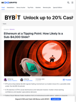 Why ETH Price Could Slip Under $4,000 Soon