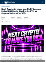 Next Crypto to Make You Rich? London Listed KR1 Starts Staking Its ETH as Pepeto Stakers Eye 300x - TechBullion