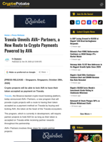 Travala Unveils AVA+ Partners, a New Route to Crypto Payments Powered by AVA