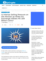 Is Intense Selling Pressure on the Horizon as Shiba Inu Exchange Inflows Hit 184 Billion Coins? ⋆ ZyCrypto