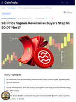 SEI Price Signals Reversal as Buyers Step In: $0.07 Next?
