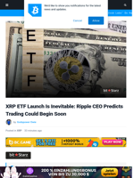 XRP ETF Launch Is Inevitable: Ripple CEO Predicts Trading Could Begin Soon | Bitcoinist.com