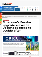 Ethereum’s Fusaka upgrade moves to December, blobs to double after - The Crypto News Wire