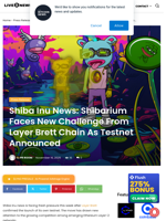 Shiba Inu News: Shibarium Faces New Challenge From Layer Brett Chain As Testnet Announced | Live Bitcoin News
