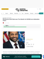 FBI Director Kash Patel sues The Atlantic for $250M over defamation claims