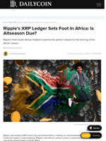 Ripple’s XRP Ledger Sets Foot In Africa: Is Altseason Due? - DailyCoin