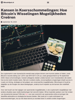Kansen in Koersschommelingen: Hoe Bitcoin’s Wisselingen Mogelijkheden Creëren