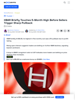 HBAR Price Hits 5-Month High, Faces Drop as Profit-Taking Begins