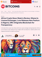 Africa Crypto News: Ghana Exchanges, DRC Adopts Blockchain