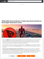 TRON (TRX) Price Prediction: Traders Eye $0.36 and $0.42 as Next Major Resistance Levels - Brave New Coin