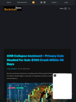 XMR Collapse Imminent - Privacy Coin Headed for Sub-$100 Crash Within 30 Days - Blockchain.News