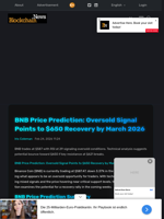 BNB Price Prediction: Oversold Signal Points to $650 Recovery by March 2026 - Blockchain.News