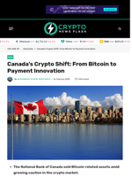 Canada's Crypto Shift: From Bitcoin to Payment Innovation - Crypto News Flash