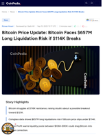 Bitcoin Price Update: Bitcoin Faces $657M Long Liquidation Risk if $114K Breaks