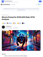 Bitcoin Poised for $100,000 Rally: BTIG Analysis: Guest Post by Marketbit.io | CoinMarketCap