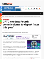 CFTC exodus: Fourth commissioner to depart 'later this year' - The Crypto News Wire