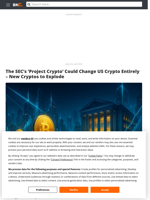 New Cryptos to Explode as SEC Reveals 'Project Crypto' for America