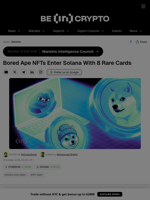 Bored Ape NFTs Enter Solana With 8 Rare Cards